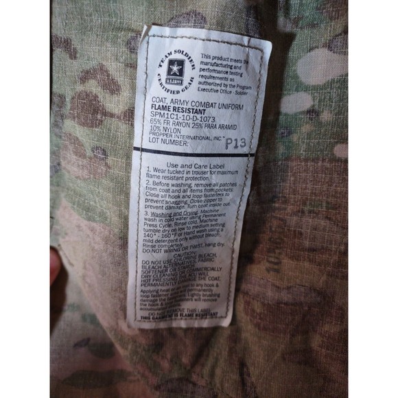 Defender M L X-Long Camo Army Combat Jacket NWT Standard Issue - Picture 10 of 14